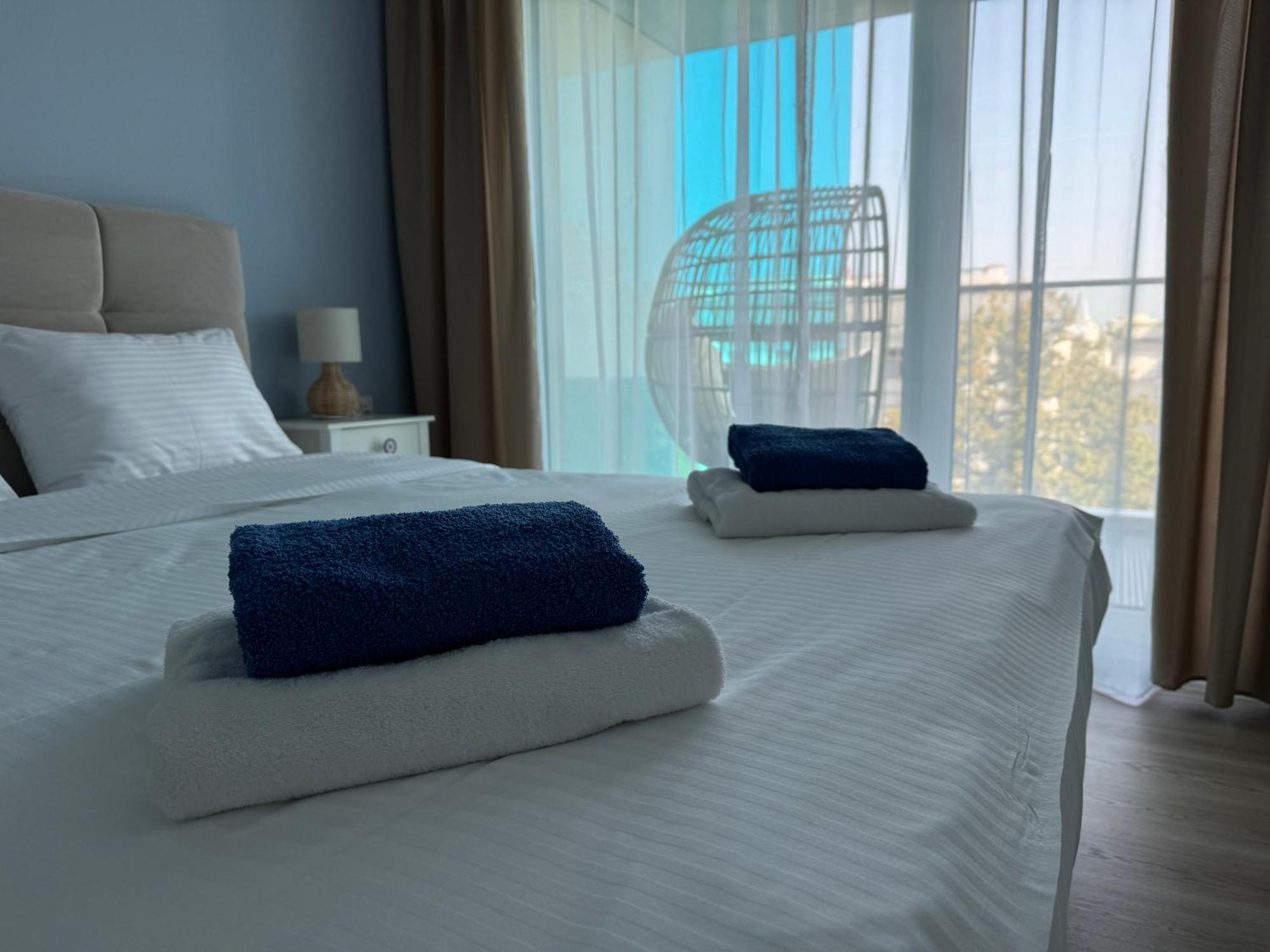 Apartment 4summer White Blue Sauna & Fitness & Parking 100 Metrow Do Pieknej Szerokiej Piaszczystej Plazy, Wspanialy Widok Z Duzego Tarasu! 100 Meter Zu Einem Schoenen Breiten Sandstrand, Herrliche Aussicht Von Einer Grossen Terrasse! *