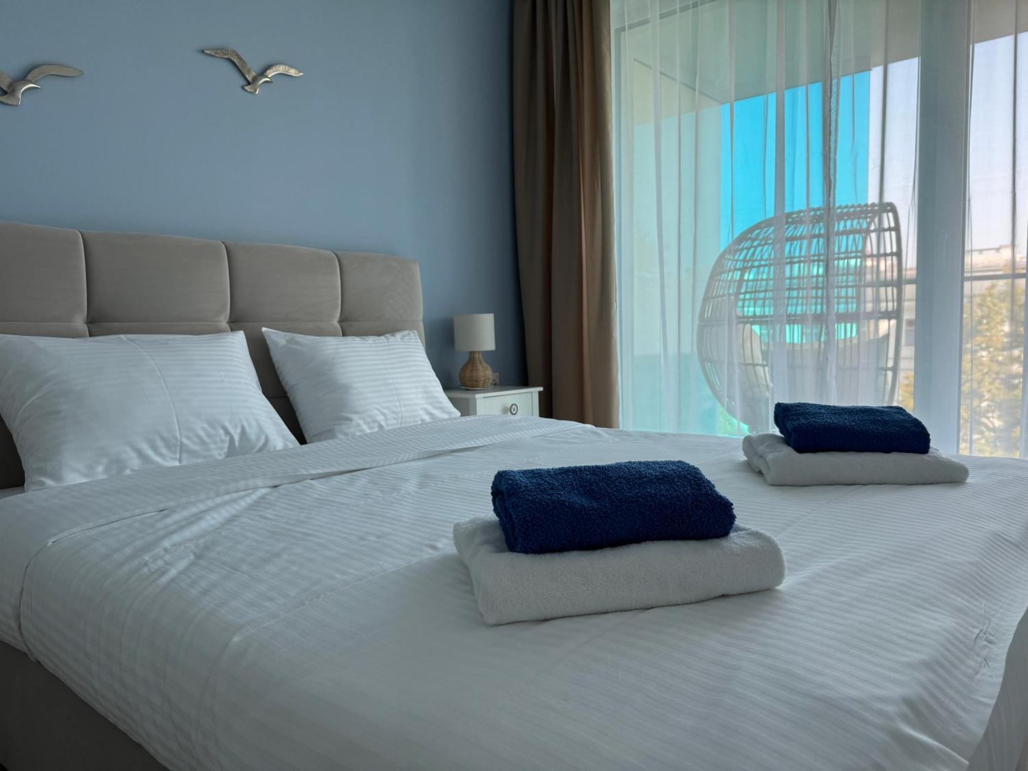 4summer White Blue Sauna & Fitness & Parking 100 Metrow Do Pieknej Szerokiej Piaszczystej Plazy, Wspanialy Widok Z Duzego Tarasu! 100 Meter Zu Einem Schoenen Breiten Sandstrand, Herrliche Aussicht Von Einer Grossen Terrasse! Apartament